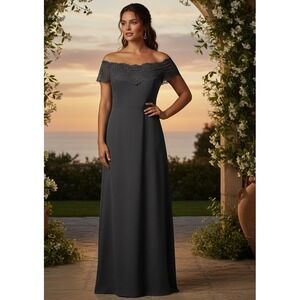 Datiani Maxi Dress Womens 14 Black Lace Lounge Sleeveless Whimsigoth Bewitched‎